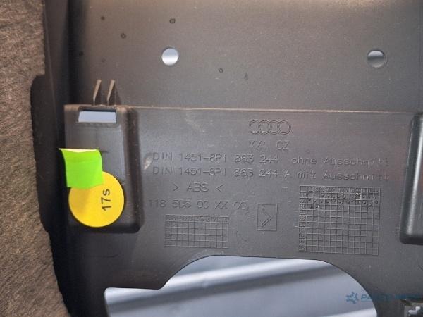 Consola centrala AUDI A3 II Sportback (8PA) [ 2004 - 2015 ] TDI 16V (BKD, CBAB, CFFB, CLJA) 103KW|140HP OEM 8P1863244A