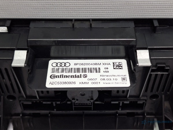 Panou comanda AC AUDI A3 II Sportback (8PA) [ 2004 - 2015 ] TDI 16V (BKD, CBAB, CFFB, CLJA) 103KW|140HP 8P0820043BM