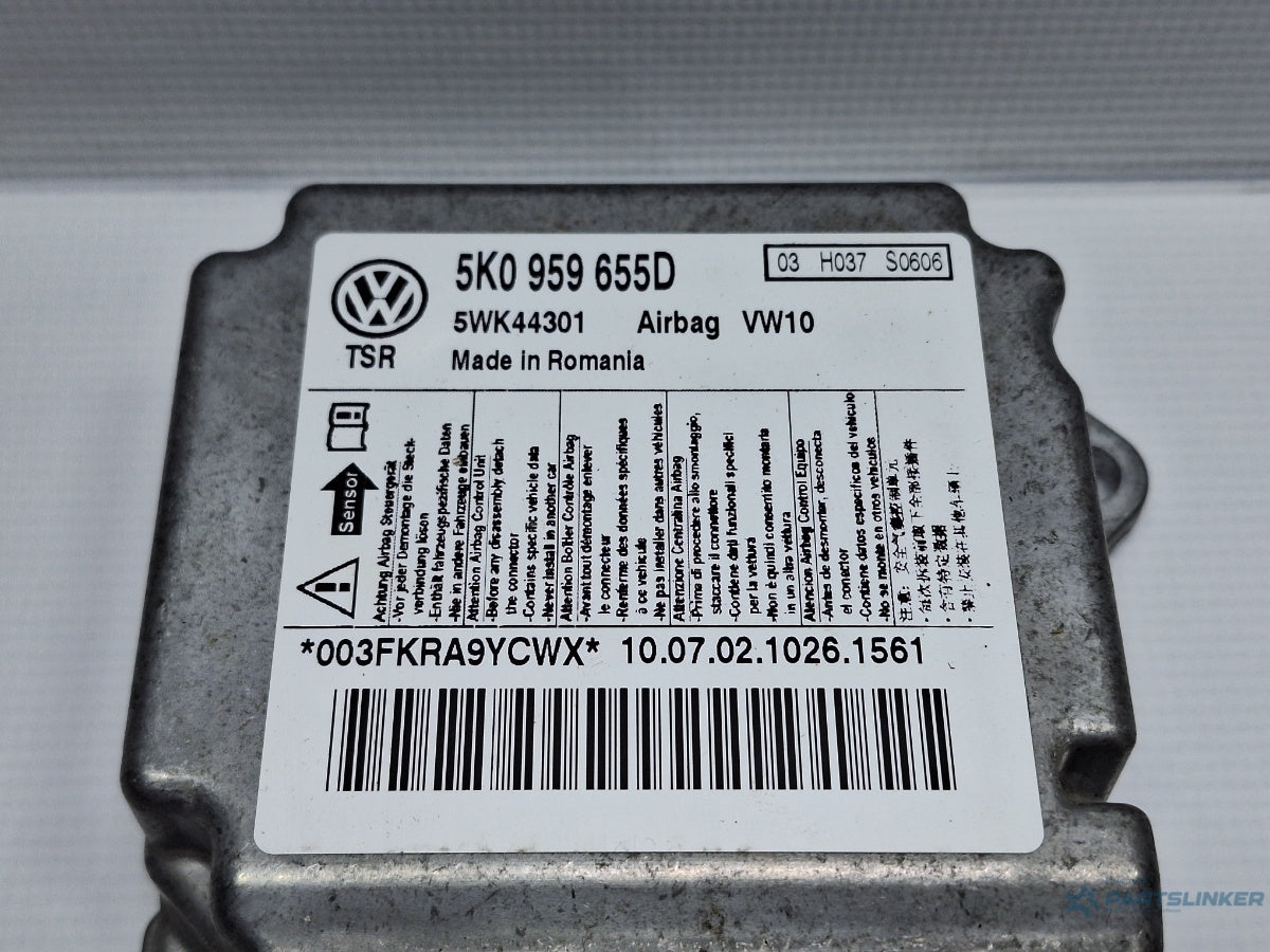 Calculator airbag VOLKSWAGEN GOLF VI Variant (AJ5) [ 2009 - 2013 ] TDI (CAYC) 77KW|105HP 5K0959655D