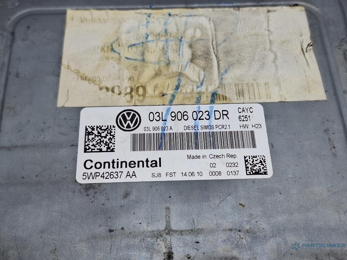 Calculator ECU VOLKSWAGEN GOLF VI Variant (AJ5) [ 2009 - 2013 ] TDI (CAYC) 77KW|105HP OEM 03L906023DR