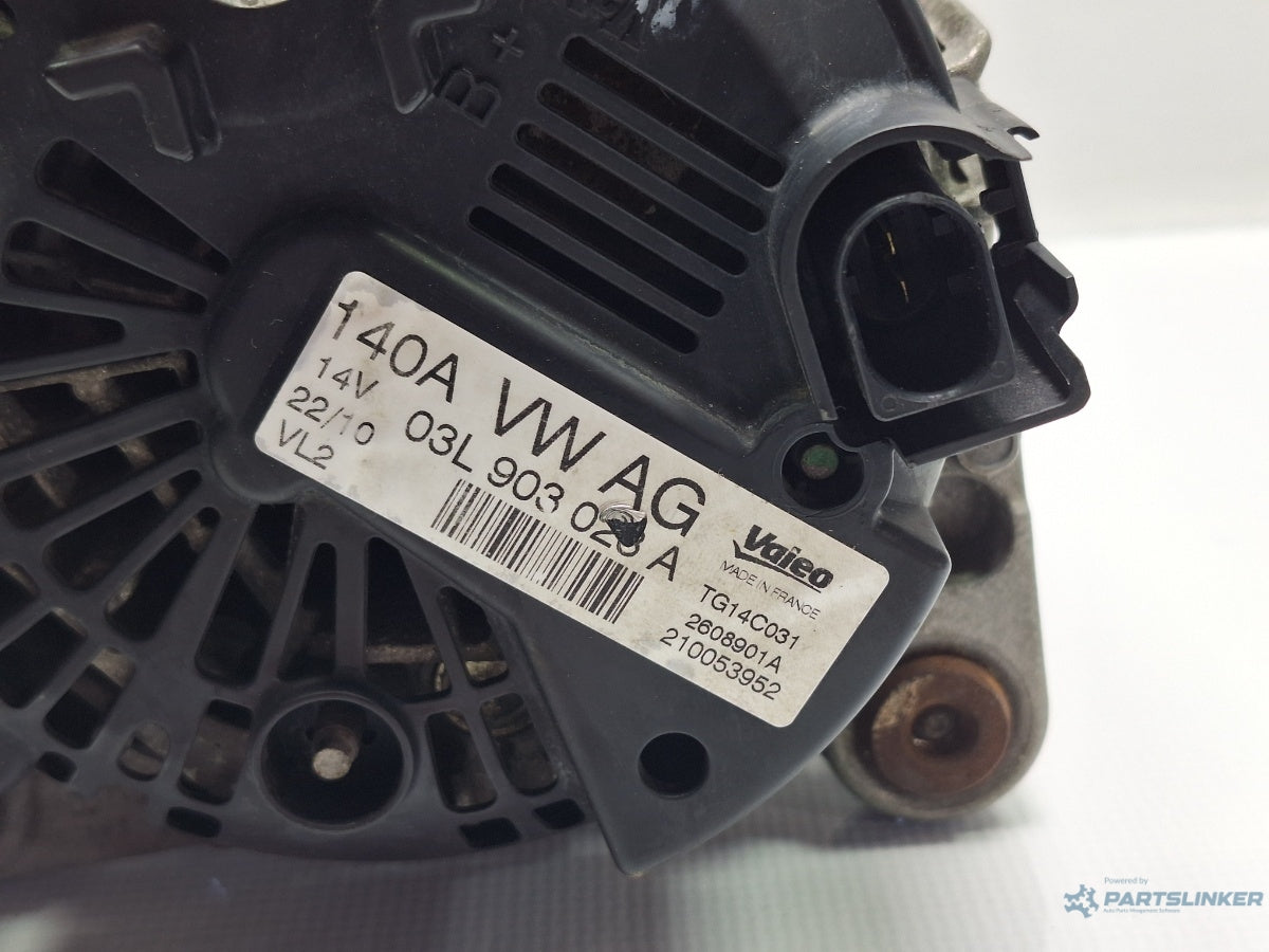 Alternator 140A VOLKSWAGEN GOLF VI Variant (AJ5) [ 2009 - 2013 ] TDI (CAYC) 77KW|105HP 03L903023A