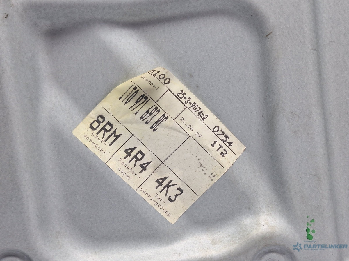 Macara geam electric dreapta spate VOLKSWAGEN TOURAN (1T1, 1T2) [ 2003 - 2010 ] TDI (BMN) 125KW|170HP 1T0971693BC , 1T0839730K