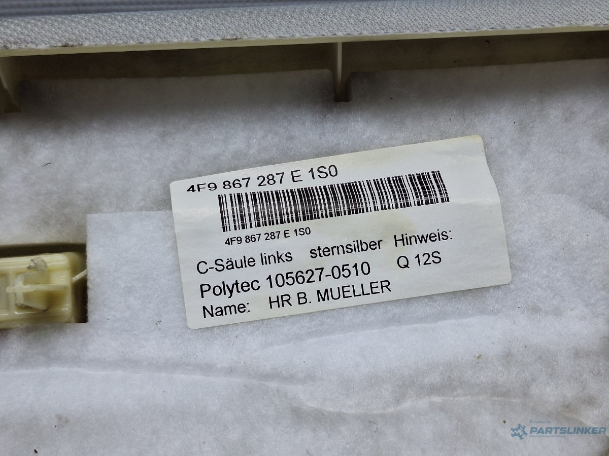 Ornament stalp portbagaj stanga AUDI A6 III Allroad (4FH, C6) [ 2006 - 2011 ] TDI quattro (CANC) 140KW|190HP 4F9867287E