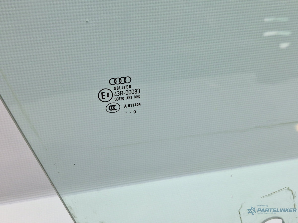 Geam usa dreapta fata AUDI A6 III Allroad (4FH, C6) [ 2006 - 2011 ] TDI quattro (CANC) 140KW|190HP 43R-00083 , 4F0845202D