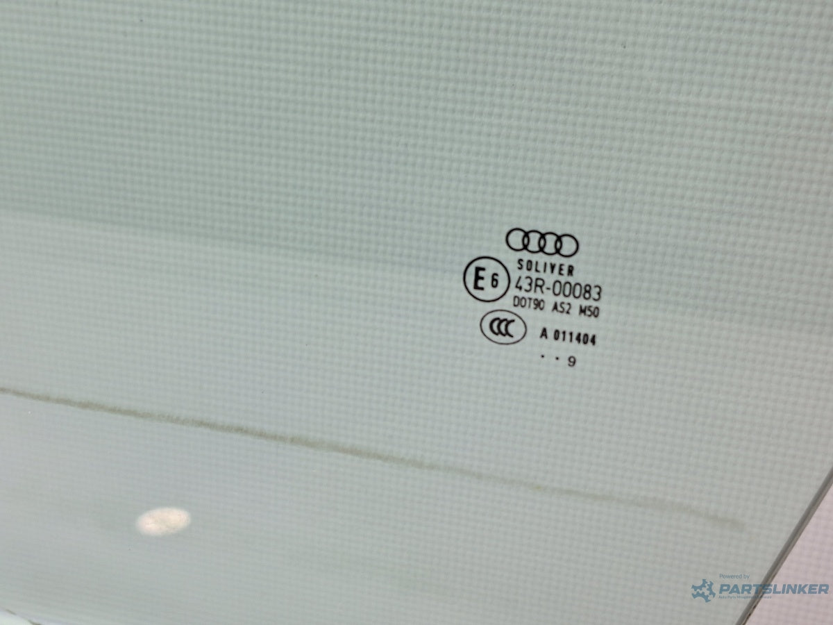 Geam usa stanga fata AUDI A6 III Allroad (4FH, C6) [ 2006 - 2011 ] TDI quattro (CANC) 140KW|190HP 4F0845201D , 43R- 00083