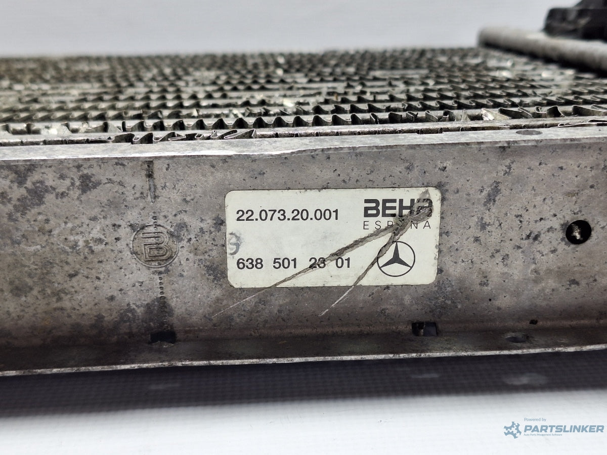 Radiator intercooler MERCEDES-BENZ VITO Bus (638) [ 1996 - 2003 ] 108 CDI 2.2 (OM 611A (60 KW CDI)) 60KW|82HP 6385012301
