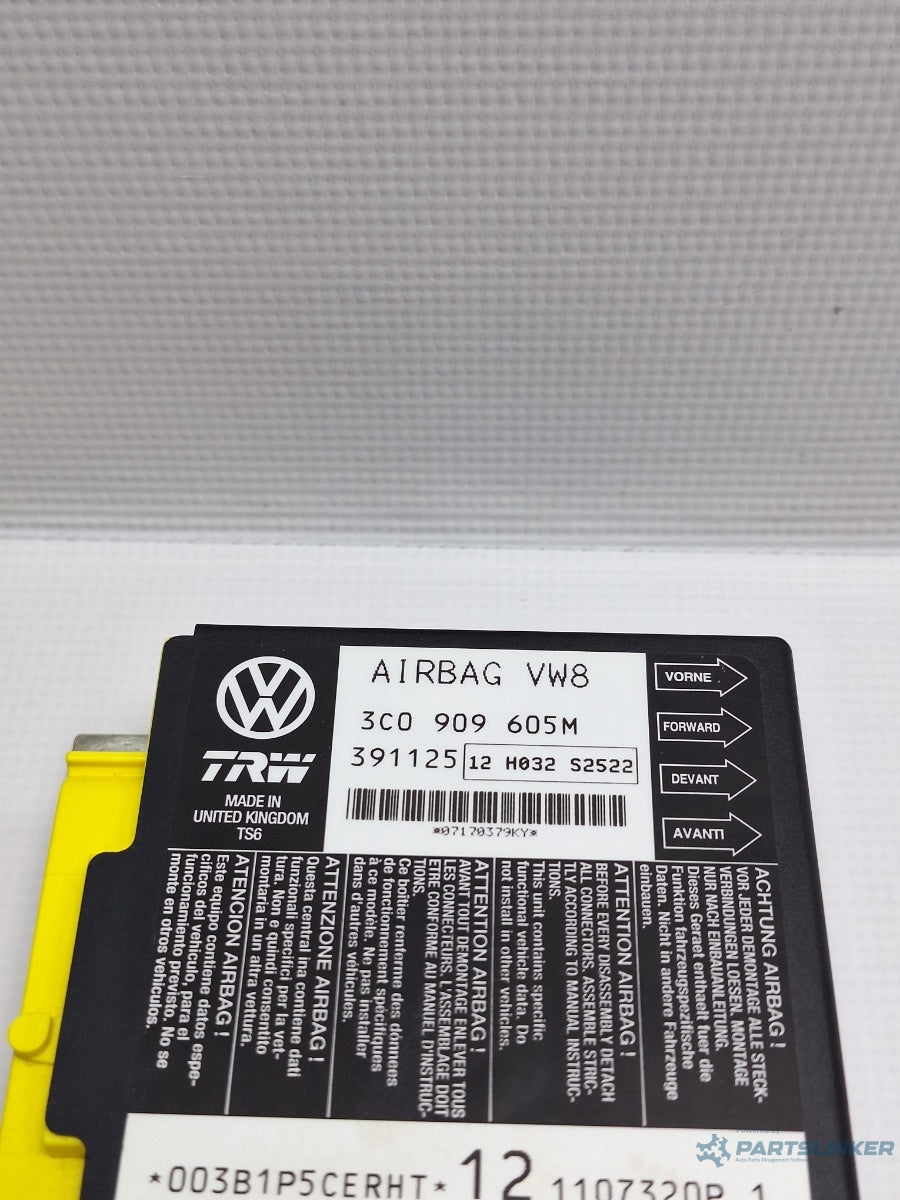 Calculator airbag VOLKSWAGEN PASSAT Variant (3C5) [ 2005 - 2011 ] TDI (BMP) 103KW|140HP 3C0909605M