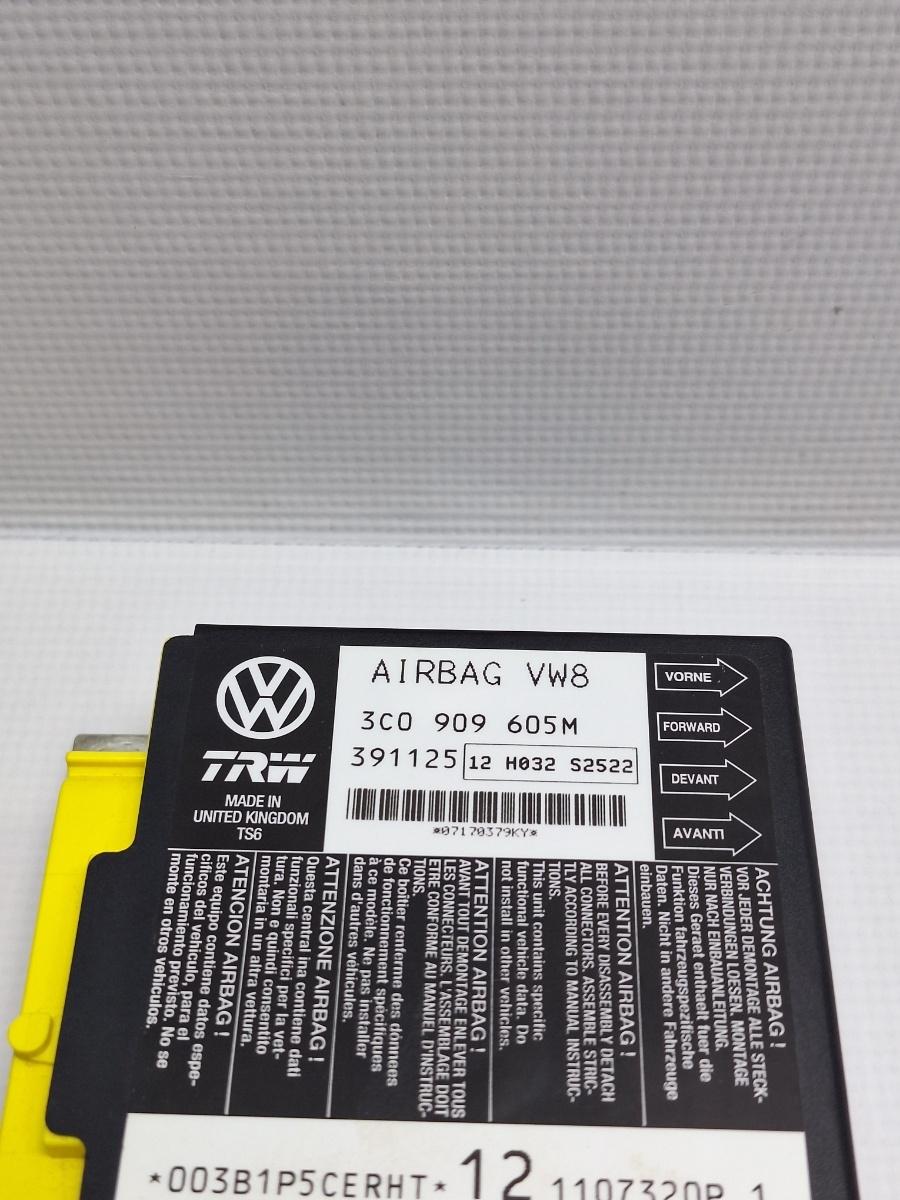 Calculator airbag VOLKSWAGEN PASSAT Variant (3C5) [ 2005 - 2011 ] TDI (BMP) 103KW|140HP OEM 3C0909605M