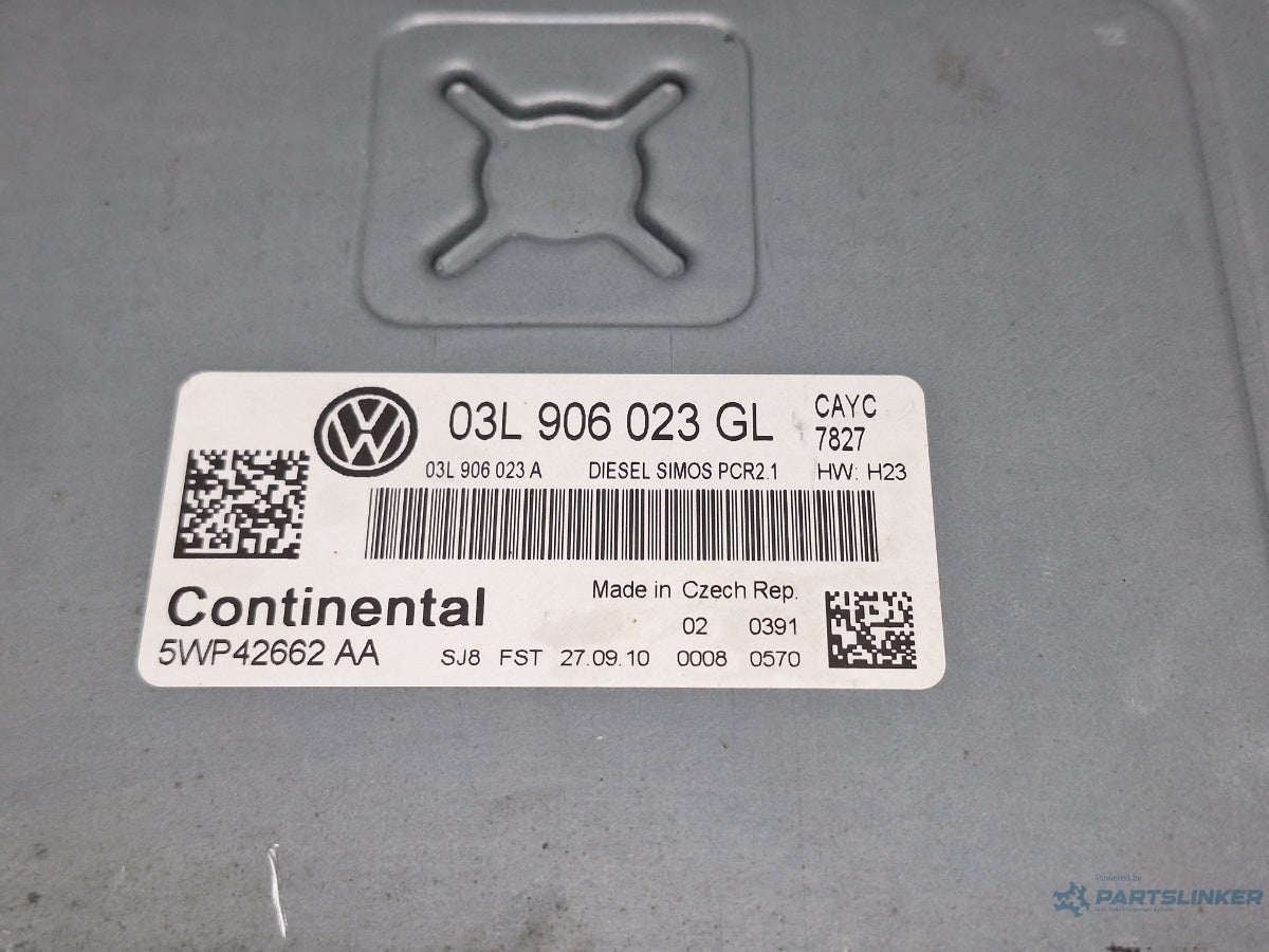 Calculator ECU motor VOLKSWAGEN PASSAT Variant 3C5 2005 - 2011 TDI CAYC Continental 5WP42662AA 03L906023GL ,  HW: 23