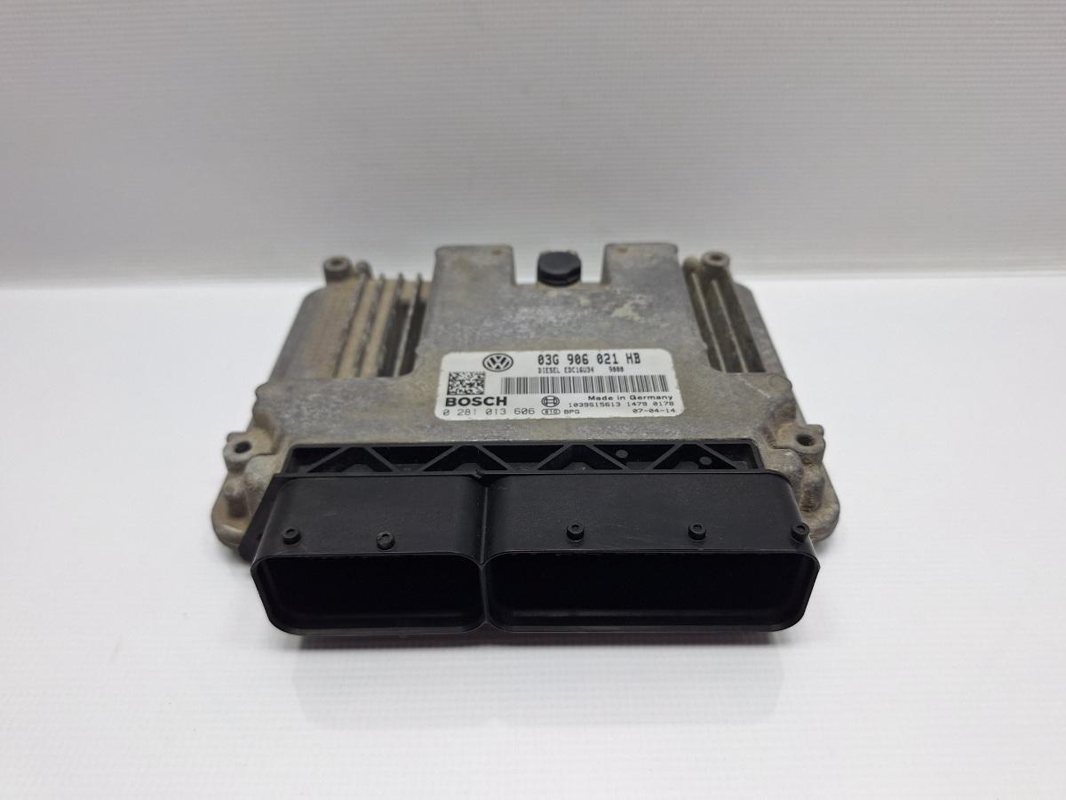 Calculator ECU motor VOLKSWAGEN GOLF V 1K1 2003 - 2009 TDI BKC, BLS, BXE BOSCH 0281013606 03G906021HB , EDC16U34