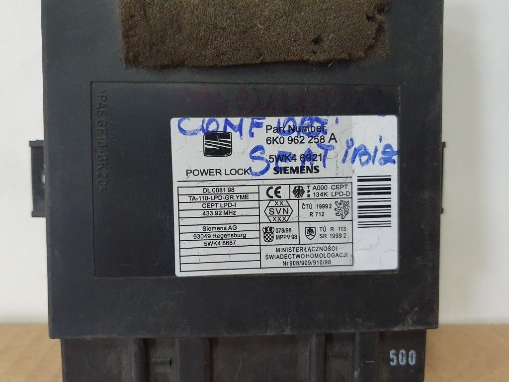 Calculator confort  SEAT IBIZA IV 6L1 2002 - 2009 SIEMENS 5WK46921  6K0962258A