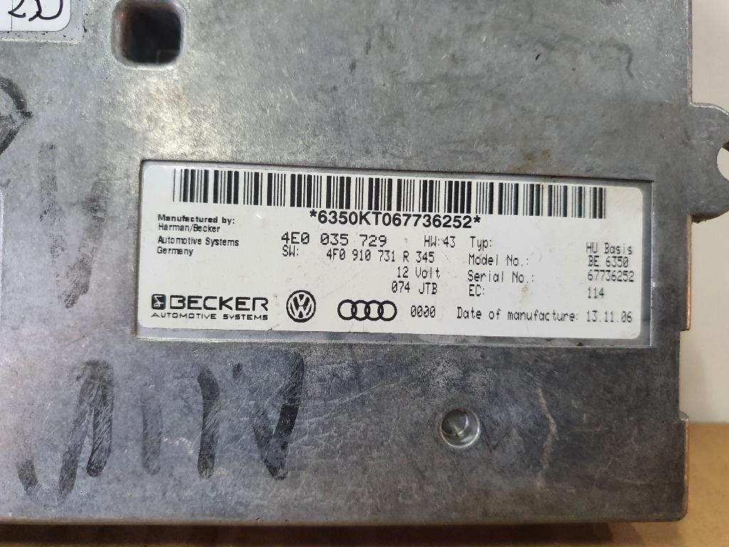 Modul interfata MMI  AUDI A6/S6 III Saloon 4F2, C6 2004 - 2011 SWF 4F0910731R  4E0035729