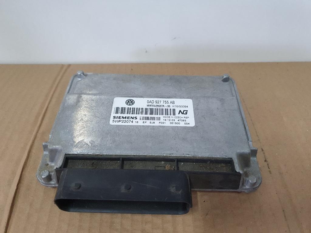 Calculator cutie viteza automata VOLKSWAGEN TOUAREG 7LA, 7L6, 7L7 2002 - 2013 SIEMENS 5WP22074  0AD927755AB