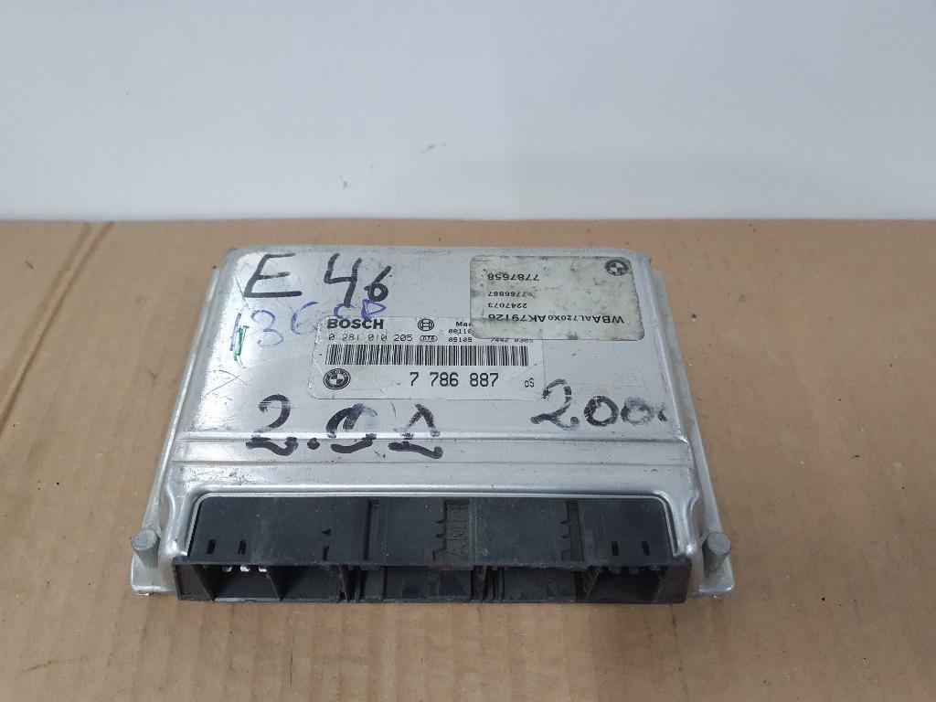 Calculator ECU motor BMW 3 IV E46 1998 - 2005 2.0 320 d M47 D20 (204D1) BOSCH 0281010205  7786887