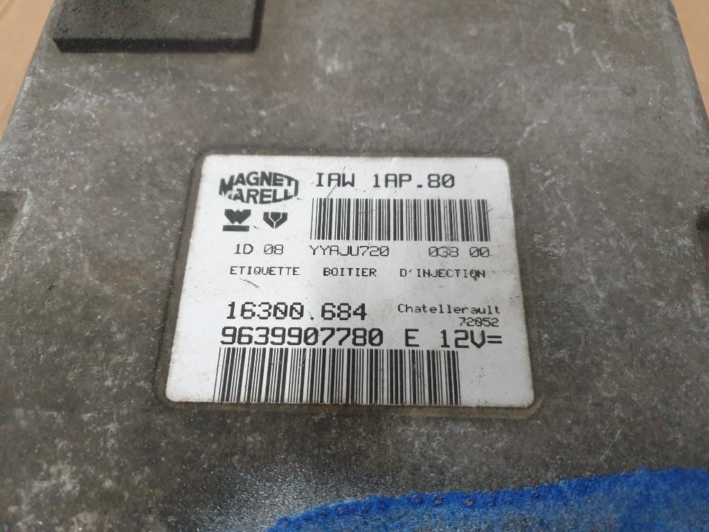 Calculator motor PEUGEOT 206 Hatchback 2A/C 1998 - > 1.1 1.1 HFY (TU1JP) Magneti Marelli 16300.684 9639907780E