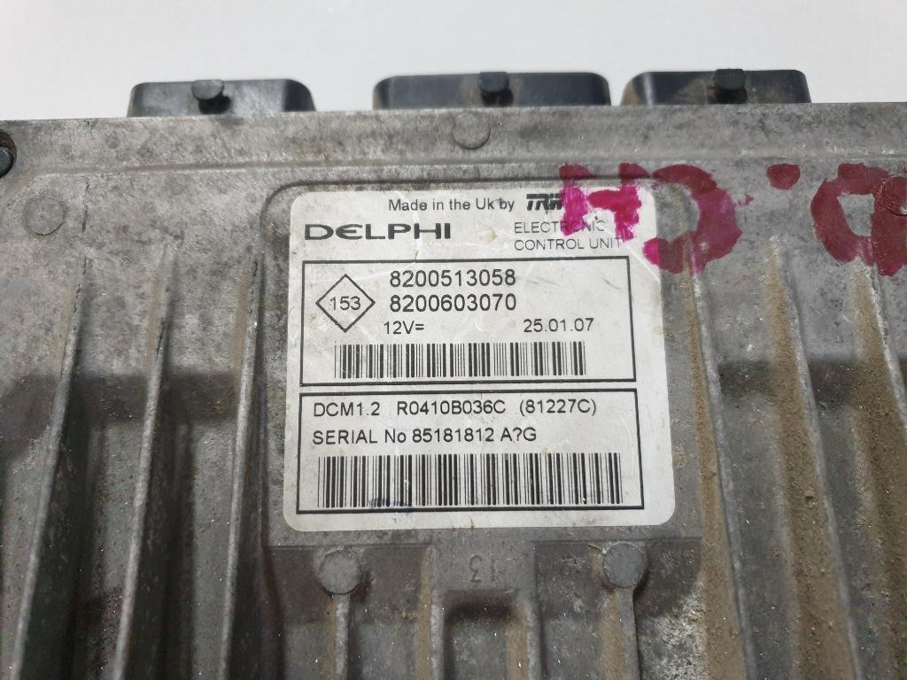 Calculator motor DACIA LOGAN LS_ 2004 - > 1.5 dCi K9K 796 Delphi 8200603070  8200513058