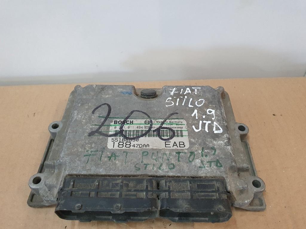 Calculator ECU motor FIAT PUNTO 188_ 1999 - 2012 1.9 JTD 188 B2.000 BOSCH 0281011494  55188850  18847DAA