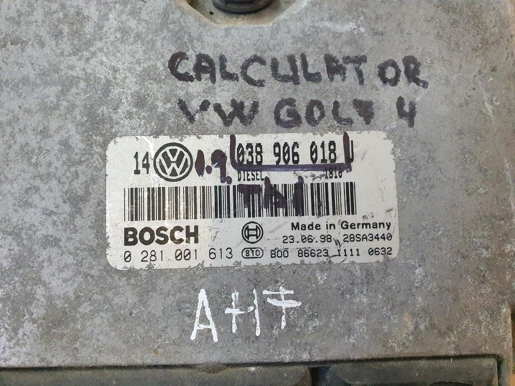 Calculator ECU motor VOLKSWAGEN GOLF IV 1J1 1997 - 2007 1.9 TDI AHF, ASV  038906018J