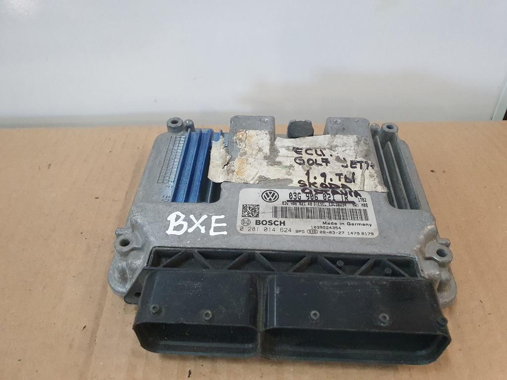Calculator ECU motor VOLKSWAGEN GOLF V Variant 1K5 2007 - 2009 1.9 TDI BLS, BXE BOSCH 0281014624 03G906021TR   03G906021AB