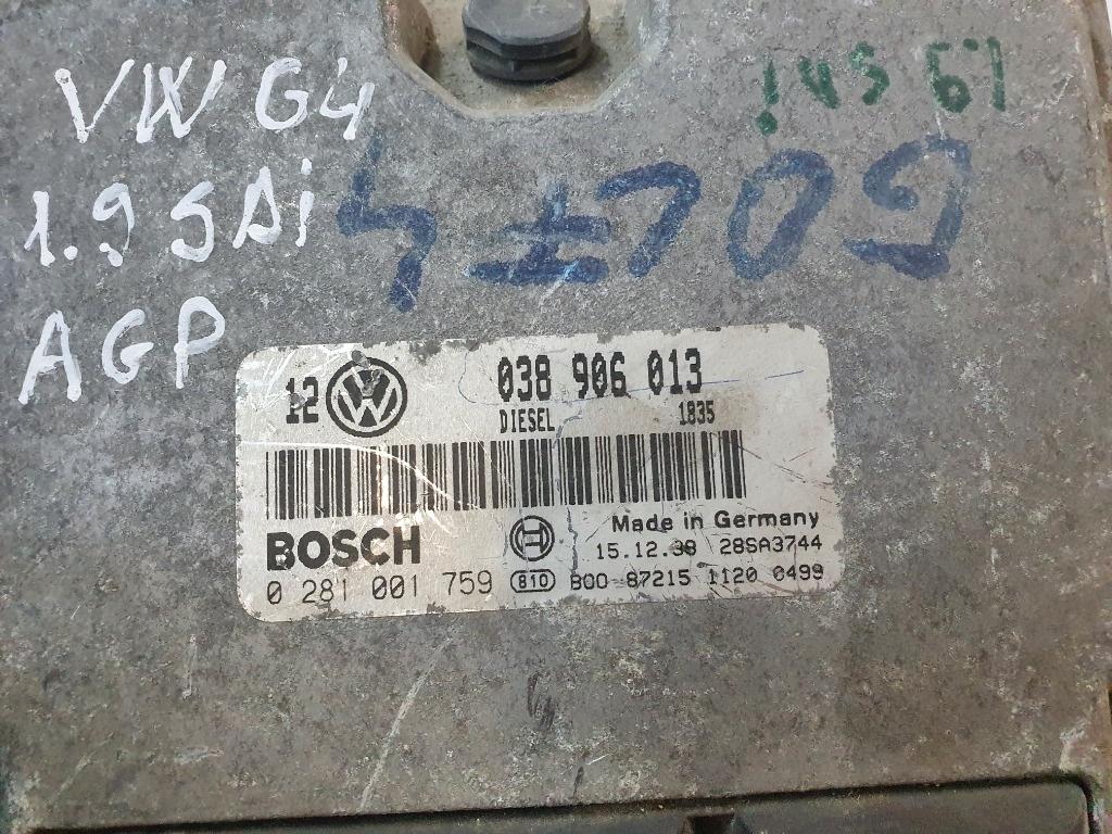 Calculator ECU motor  VOLKSWAGEN GOLF IV 1J1 1997 - 2007 1.9 SDI AGP, AQM 038906013   0281001759