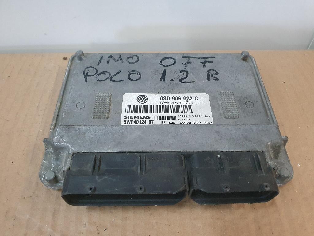 Calculator ECU motor  VOLKSWAGEN POLO 9N_ 2001 - 2012 1.2 1.2 BBM SIEMENS 5WP4012407 03D906032C