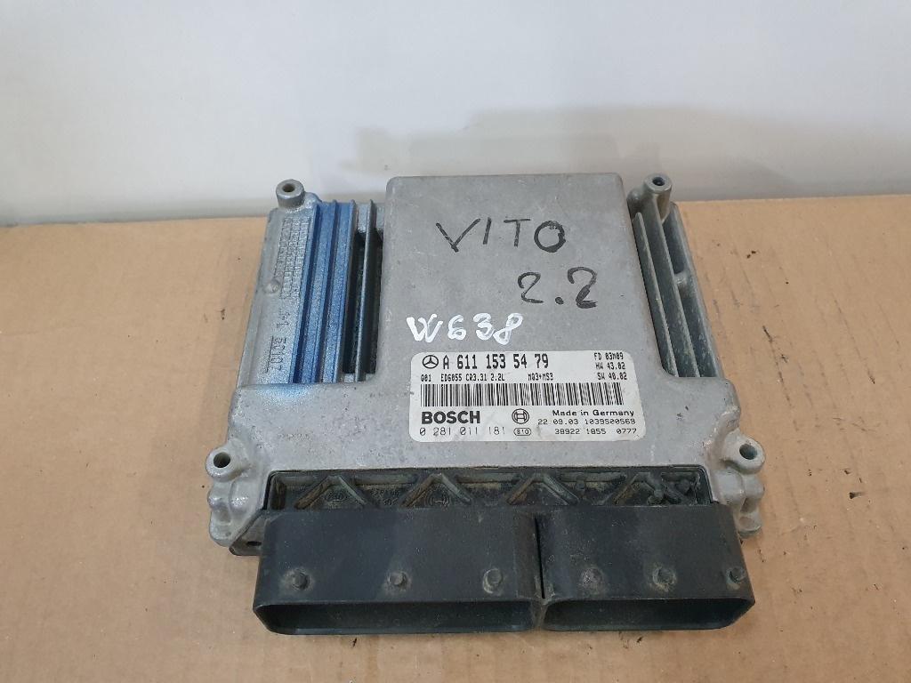 Calculator ECU motor  MERCEDES-BENZ VIANO W639 2003 - > BOSCH 0281011181  A6111535479