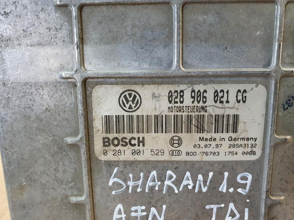 Calculator ECU motor VOLKSWAGEN SHARAN 7M8, 7M9, 7M6 1995 - 2010 1.9 TDI BTB BOSCH 0281001529  028906021CG