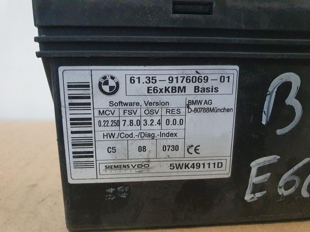 Calculator confort  BMW 5 E60 2001 - 2010 2.0 520 d N47 D20 A 61.35-9176069-01  5WK49111D