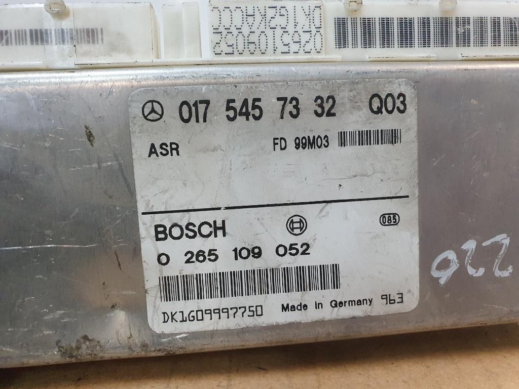 Calculator ABS ASR MERCEDES-BENZ E-CLASS II W210 1995 - 2003 2.2 E 220 CDI OM 611.961 BOSCH 0265109052 0175457332