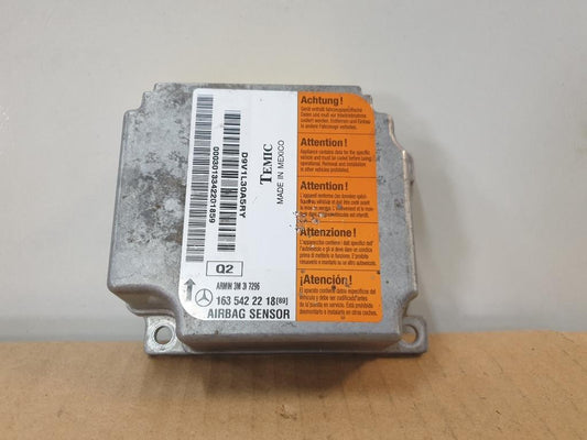 Calculator airbag MERCEDES-BENZ M-CLASS W163 1998 - 2005 2.7 ML 270 CDI OM 612.963  163542221889