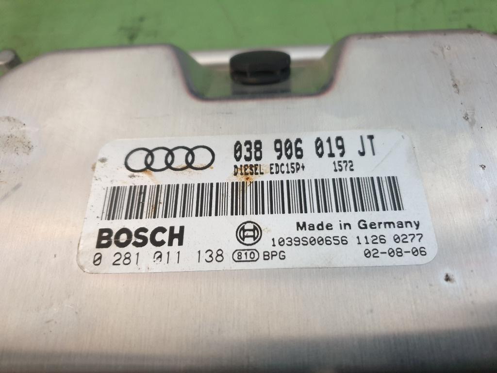 Calculator ECU AUDI A4 II Avant 8E5, B6 2000 - 2005 1.9 TDI AVF, AWX BOSCH 0281011138 038906019JT