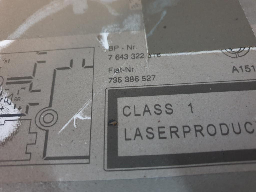 CD player FIAT Albea [ 2002 - 2012 ] 735386527