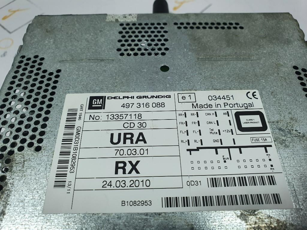 Casetofon  OPEL ZAFIRA B A05 2005 - 2015 1.7 CDTI A 17 DTJ, Z 17 DTJ 13357118
