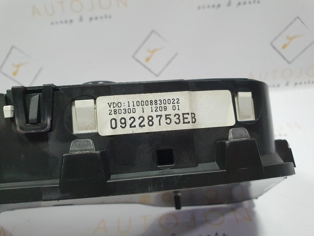 Ceasuri de bord  OPEL ASTRA G Saloon F69_, T98 1998 - 2009 1.6 16V X 16 XEL, Z 16 XE 09228753EB