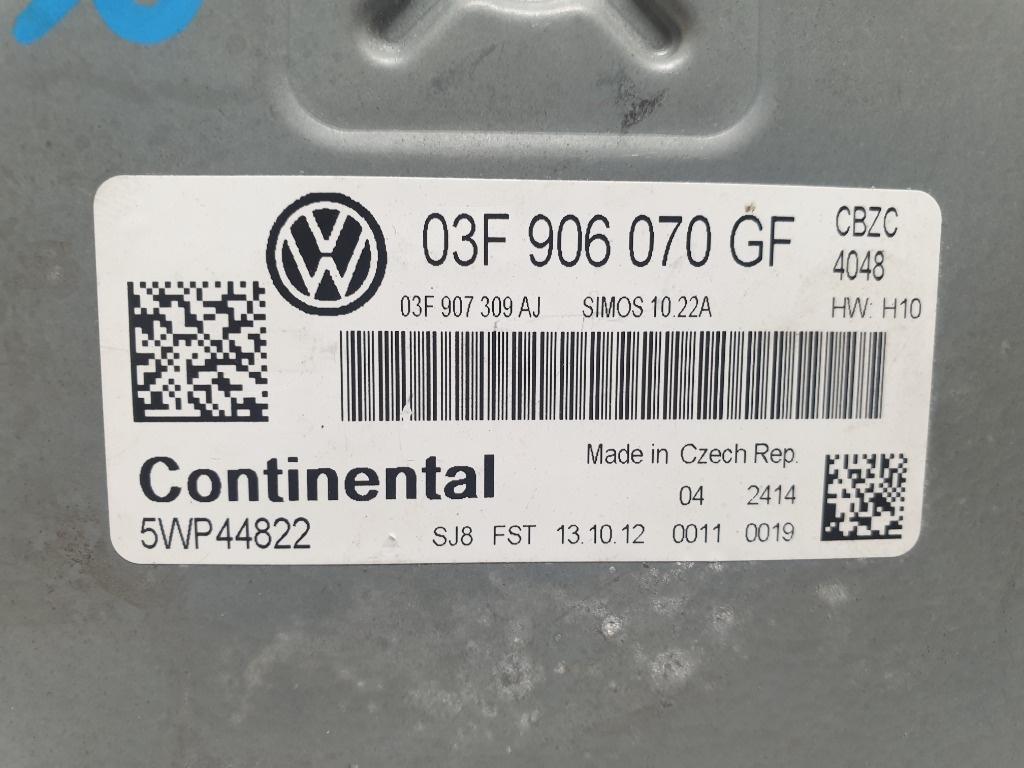 Calculator motor ECU VOLKSWAGEN POLO 6R, 6C 2009 - >, Hatchback 1.2 TSI CBZC Continental  5WP44822    03F906070GF ,03F907309AJ