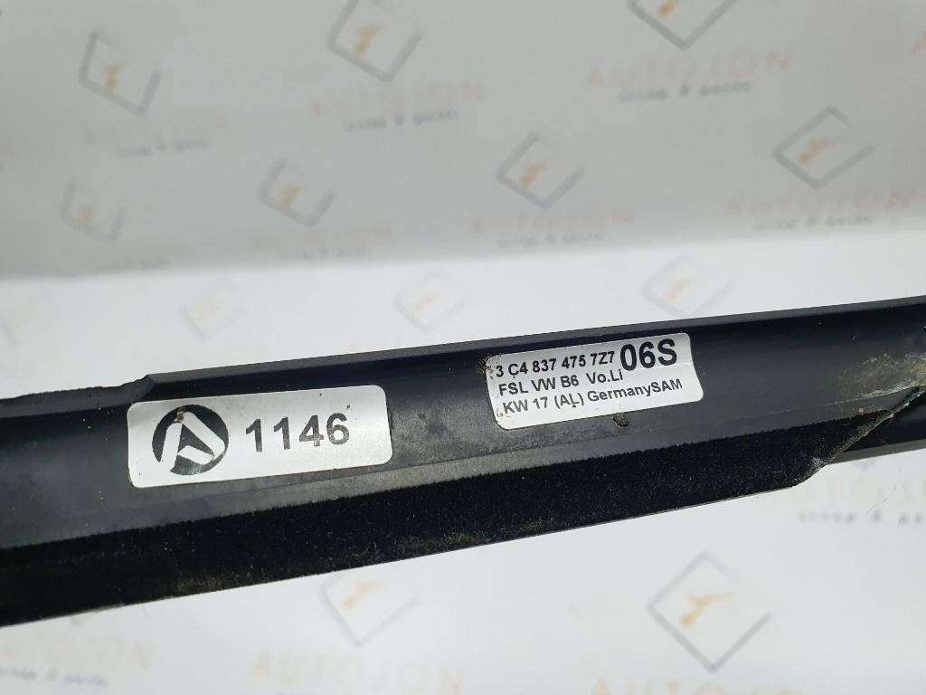 Perie crom geam stanga fata VOLKSWAGEN PASSAT Variant 3C5 2005 - 2011 2.0 TDI BMR, CBBB 3C4837475
