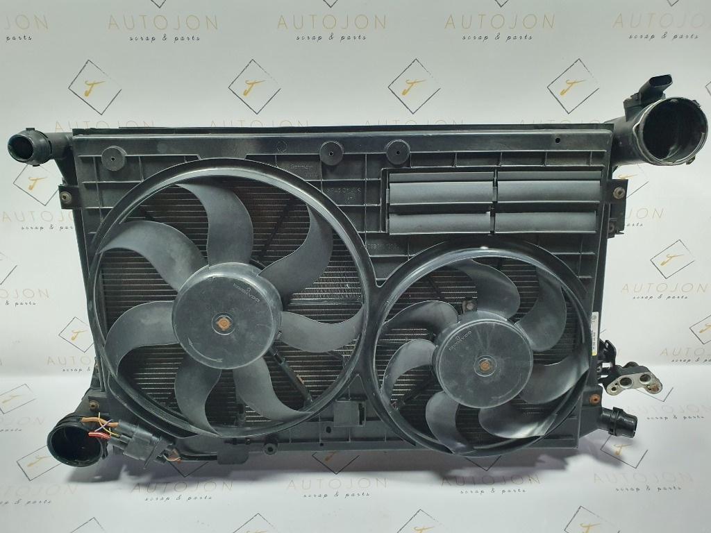 Ansamblu radiatoare cu ventilatoare VOLKSWAGEN GOLF V Variant 1K5 2007 - 2009 TDI BLS, BXE  3C0121253AK , 1K0121207AA
