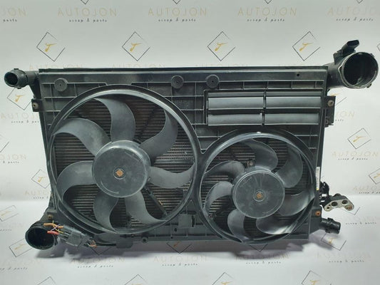 Ansamblu radiatoare cu ventilatoare VOLKSWAGEN GOLF V Variant 1K5 2007 - 2009 TDI BLS, BXE  3C0121253AK , 1K0121207AA