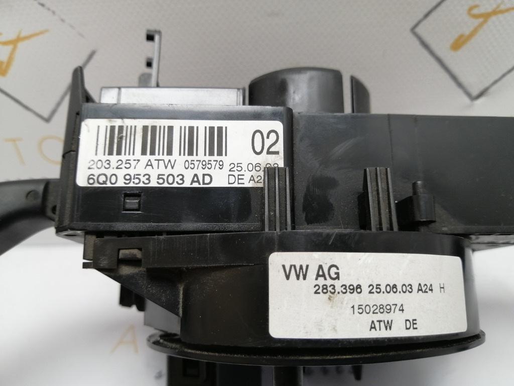 Bloc manete cu spirala airbag VOLKSWAGEN POLO 9N_ 2001 - 2012, Hatchback 1.2 12V BZG 6Q0953503AD
