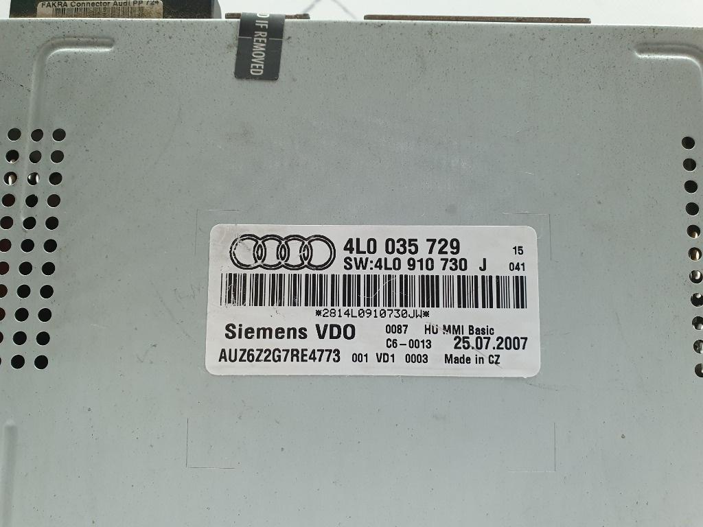 Magazie CD AUDI Q7 4LB 2006 - 2016 3.0 TDI quattro BUG   4L0035729 , 4L0910730J