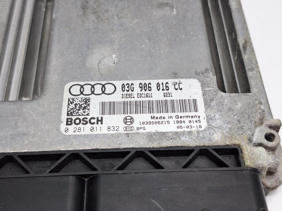 Calculator ECU motor AUDI A3 II Sportback 8PA 2004 - 2015 TDI BKC, BLS, BXE BOSCH 0281011832 03G906016CC , DIESEL EDC16U1