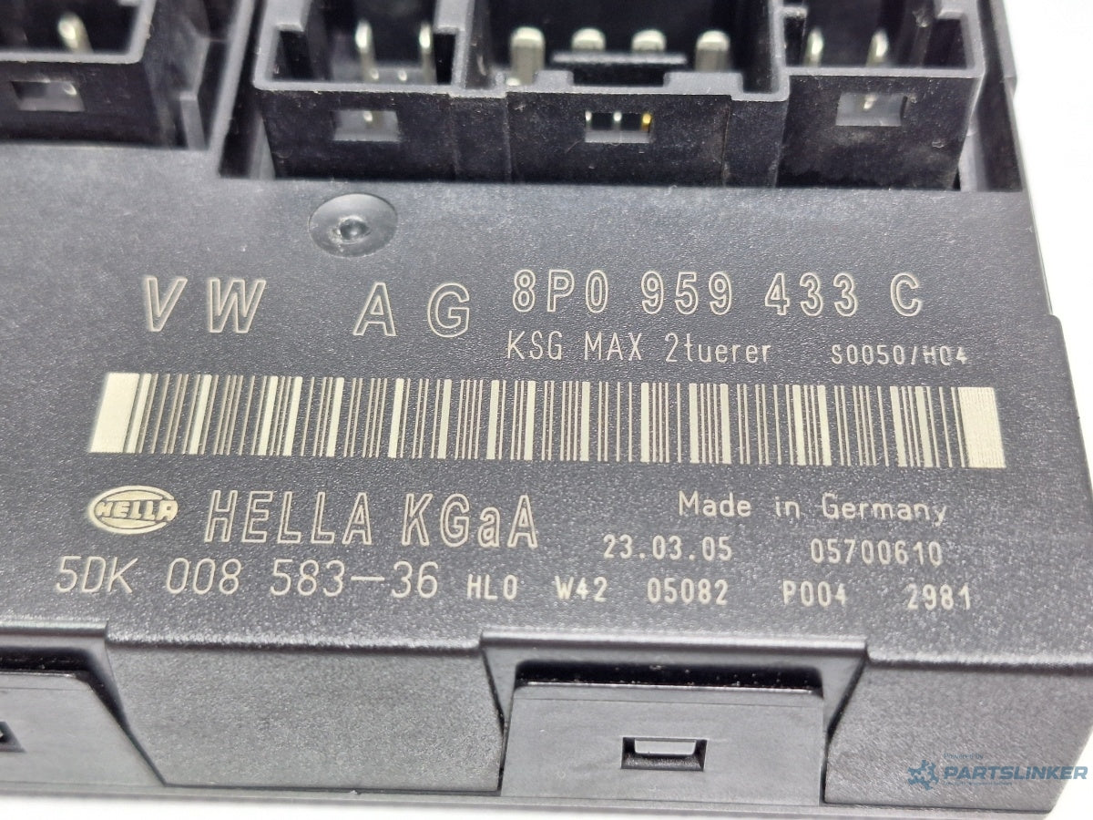 Calculator confort AUDI A3 II Sportback 8PA 2004 - 2015 TDI BKC, BLS, BXE 8P0959433C