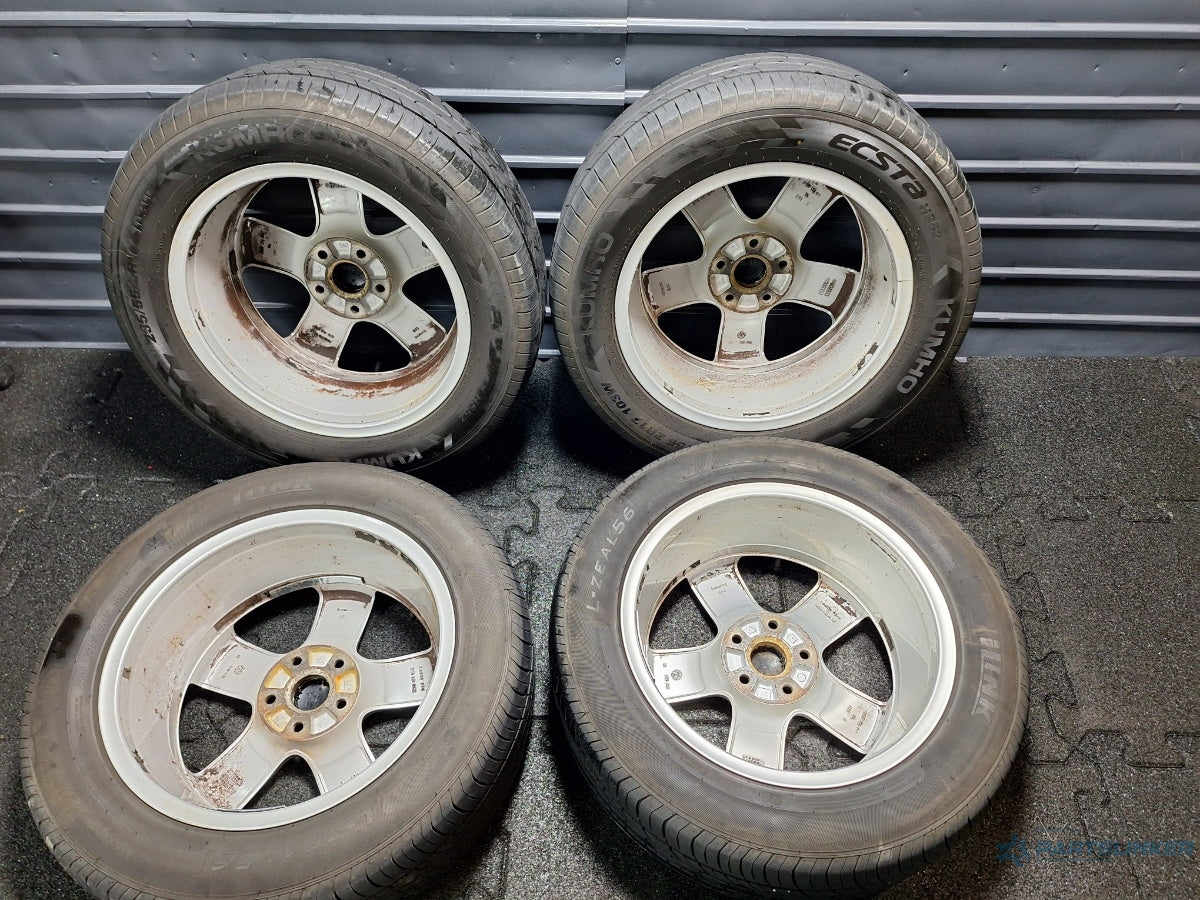 Jante aliaj pe 17 5X112 VW TIGUAN 5N_ 2007 - >  ET 43 5N0601025C cu anvelope vara