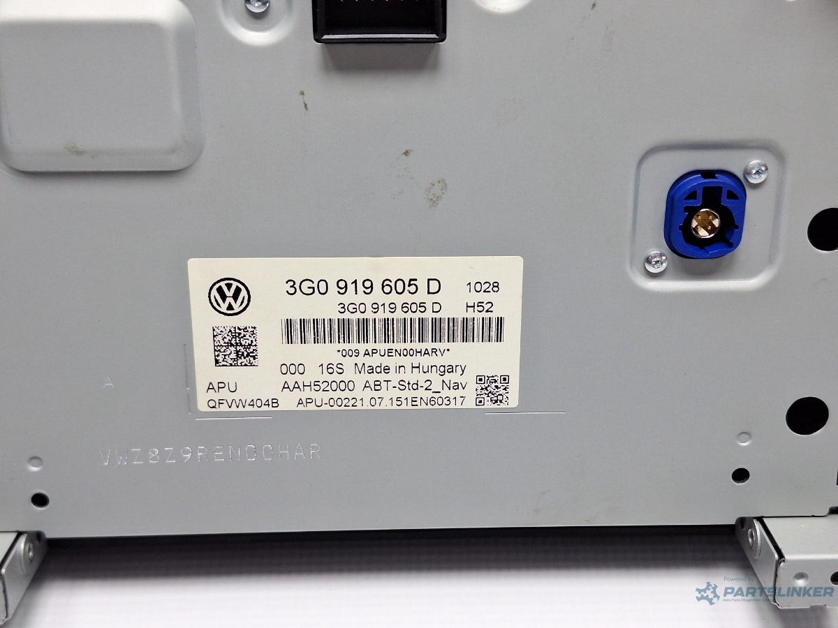 Display navigatie VOLKSWAGEN PASSAT Variant 3G5 2014 - > TDI CRLB, DBGA, DFGA 3G0919605D