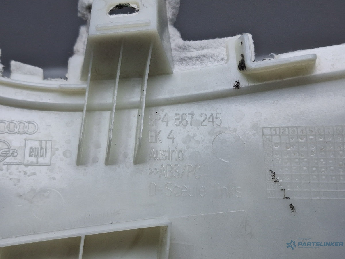 Ornament stalp portbagaj stanga AUDI A3 II Sportback 8PA 2004 - 2015 TDI 16V BKD, CBAB, CFFB, CLJA 8P4867245