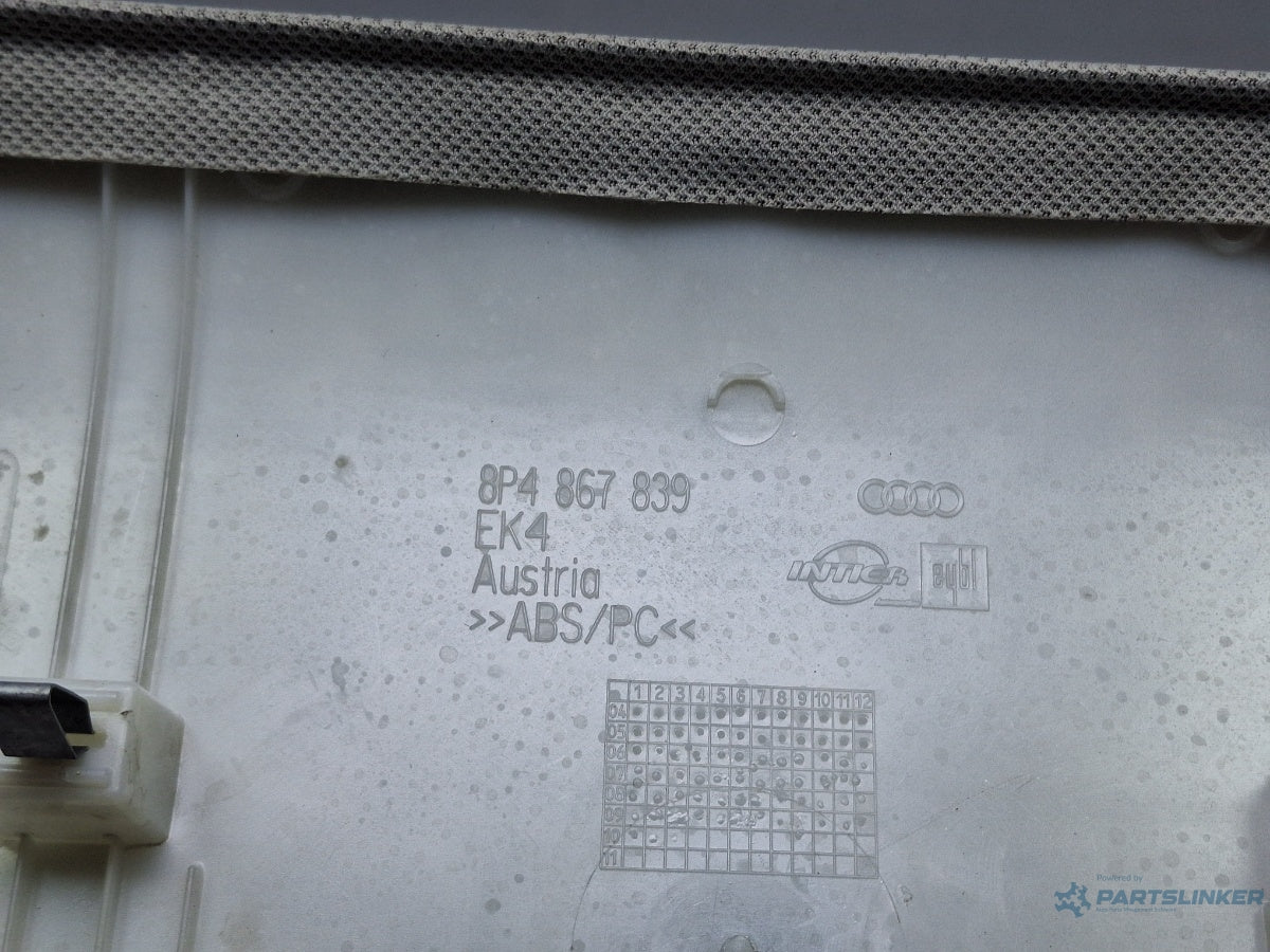 Ornament plafon portbagaj AUDI A3 II Sportback 8PA 2004 - 2015 TDI 16V BKD, CBAB, CFFB, CLJA 8P4867839