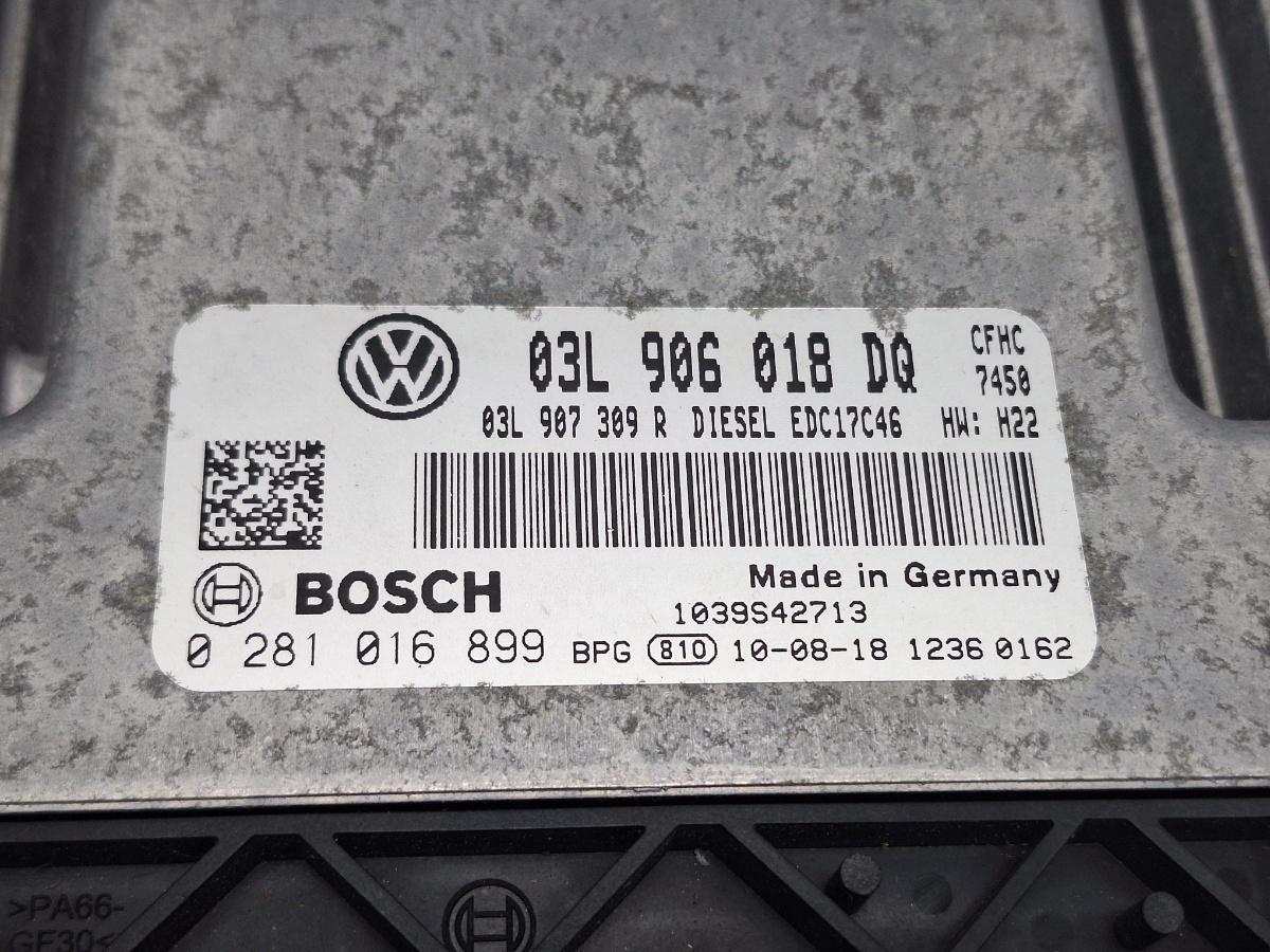 Calculator  Ecu motor VOLKSWAGEN TOURAN 1T3 2010 - 2015 TDI CFHC BOSCH 0281016899 03L906018DQ