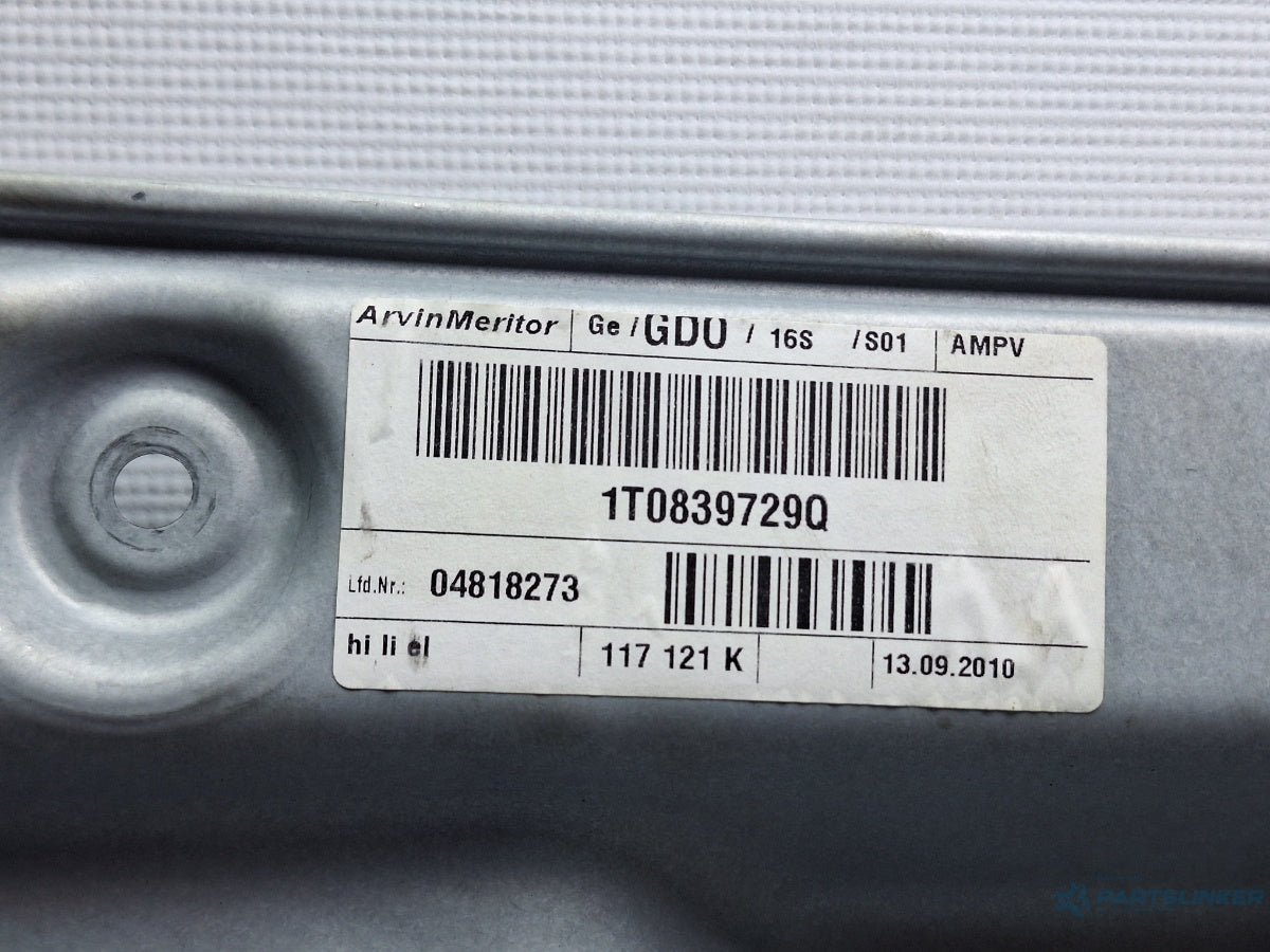 Macara geam stanga spate VOLKSWAGEN TOURAN 1T3 2010 - 2015 TDI CFHC 1T0839729Q