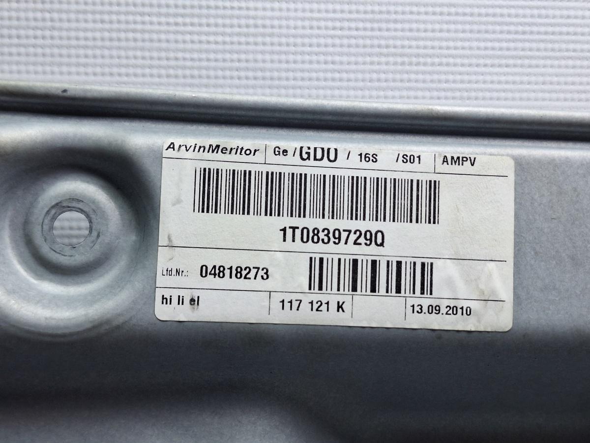 Macara Geam stanga spate VOLKSWAGEN TOURAN 1T3 2010 - 20152.0 TDI CFHC 1T0839729Q