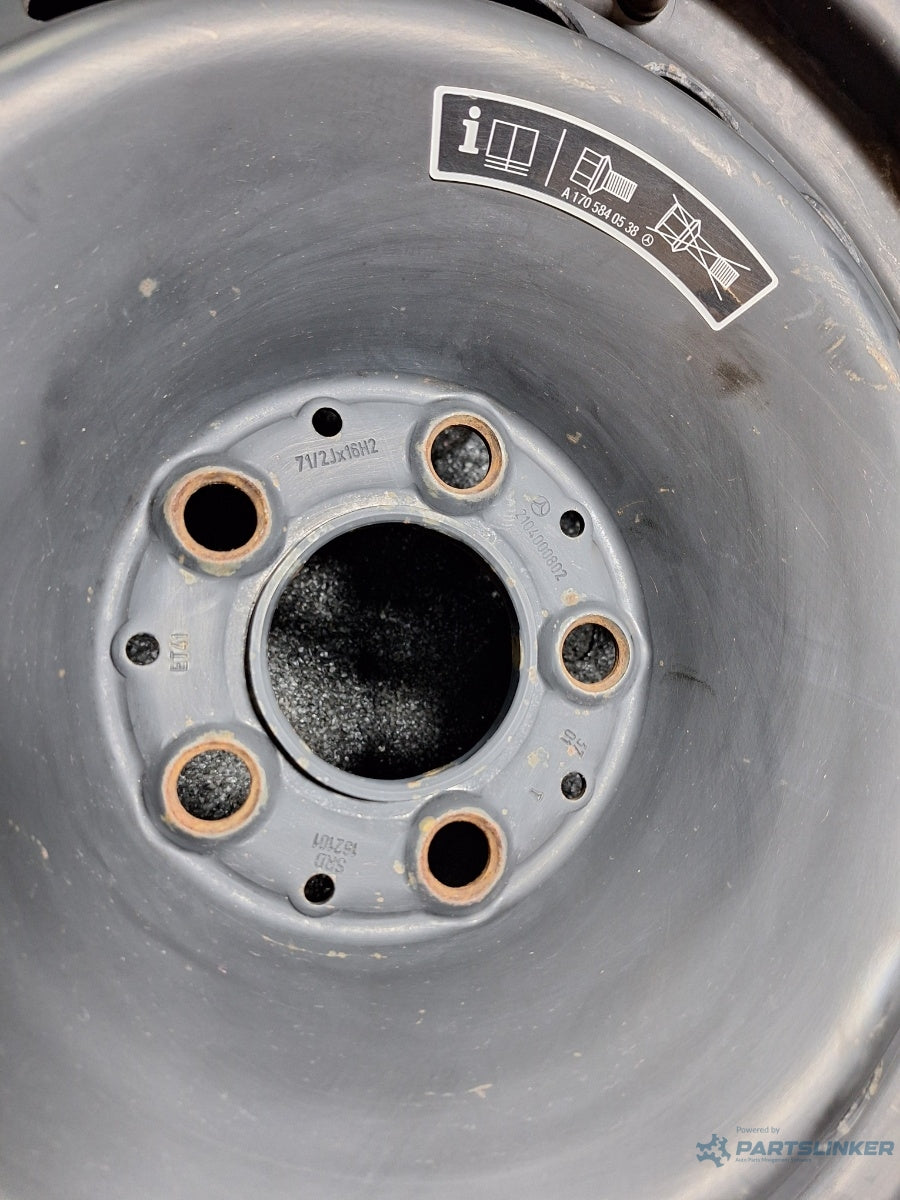 Roata rezerva R16 MERCEDES-BENZ E-CLASS II W210 1995 - 2003 2.2 E 220 CDI OM 611.961 7.5Jx16H2 ET 41 2104000802